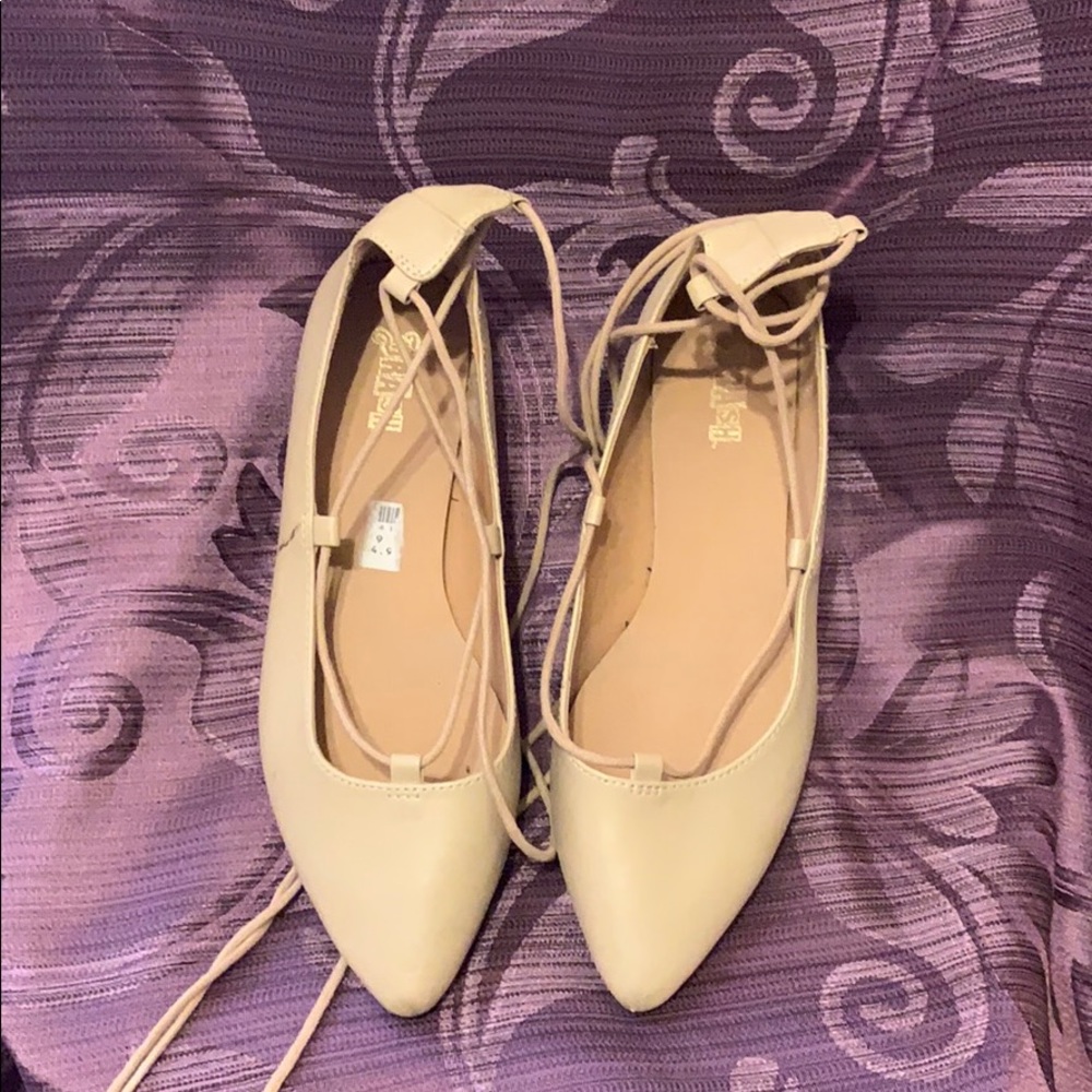 Lace up flats